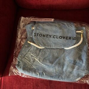 Stony Clover Lane denim backpack